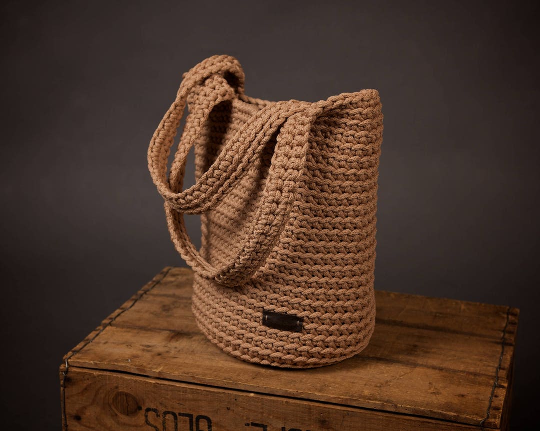 Crochet Bag Large Bag Knit Handbag Shoulder Bag Tote Bag Etsy UK