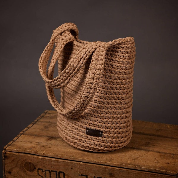 crochet bag PATTERN,  SIMPLE Crochet Tote Pattern, Beach Bag Pattern pdf, Market Tote Bag