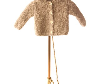 Suéter de punto para bebés, Baby Cardigan, Chaqueta para bebés, Regalo para baby shower, Suéter de lana para bebés, Ropa de punto para bebés, Abrigo de bebé de primavera, Suéter de lana de alpaca