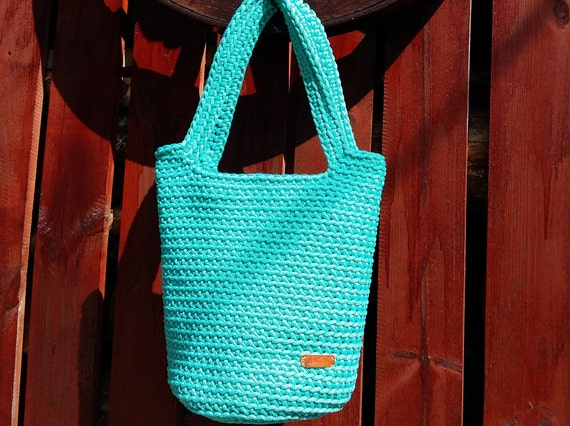 Summer handbag, crochet bag, shoulder bag, crochet tote, handmade bag, woman bag, slouchy bag, beach bag, grocery bag, boho bag, eco bag
