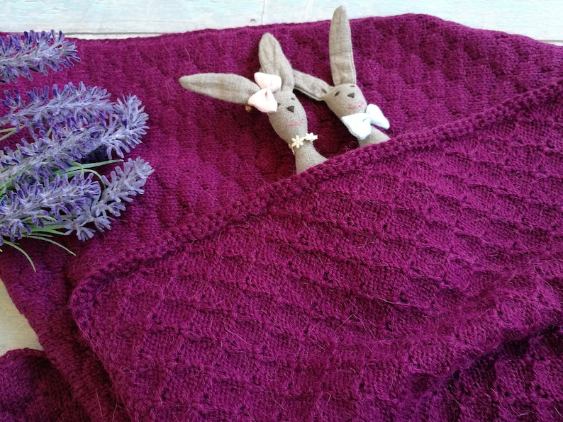blanket-bassinet cover-blankets/&throws Knitted Newborn Throw Blanket Super Chunky Knit Blanket Alpaca Wool Knit Baby Blanket