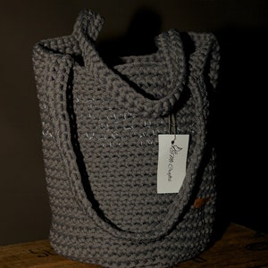 crochet bag PATTERN, SIMPLE Crochet Tote Pattern, Beach Bag Pattern pdf, Market Tote Bag image 5