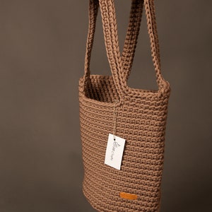 crochet bag PATTERN, SIMPLE Crochet Tote Pattern, Beach Bag Pattern pdf, Market Tote Bag image 2