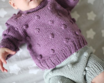 alpaca wool baby sweater, handknit baby sweater, wool sweater for baby girl, baby girl wear, first clothes