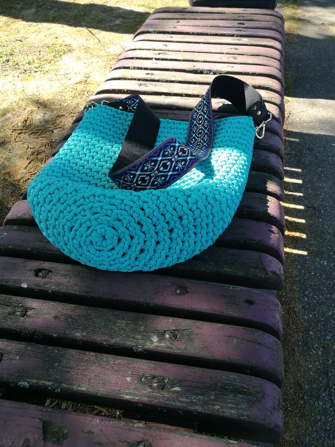 Crochet Crossbody Bag Beach Bag Shoulder Bag Summer Bag Etsy