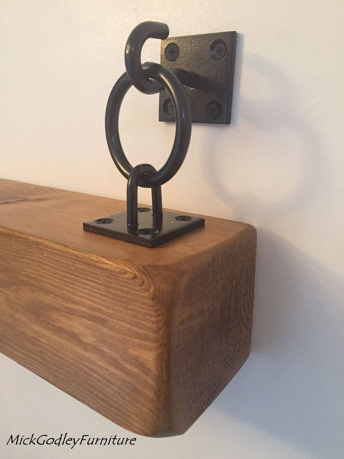 Rustic Steel Unique Black Floating Shelf Brackets 2 X 2 Etsy UK