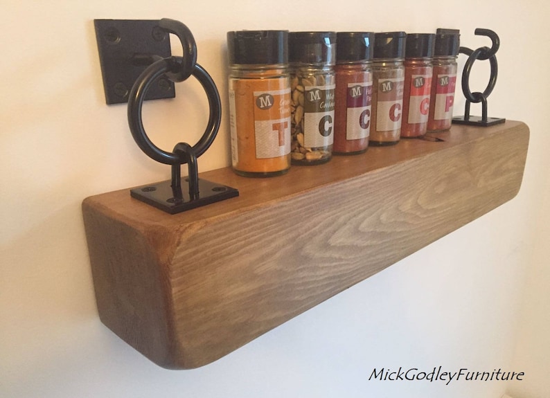 Rustic Steel Unique Black Floating Shelf Brackets 2 x 2 Etsy