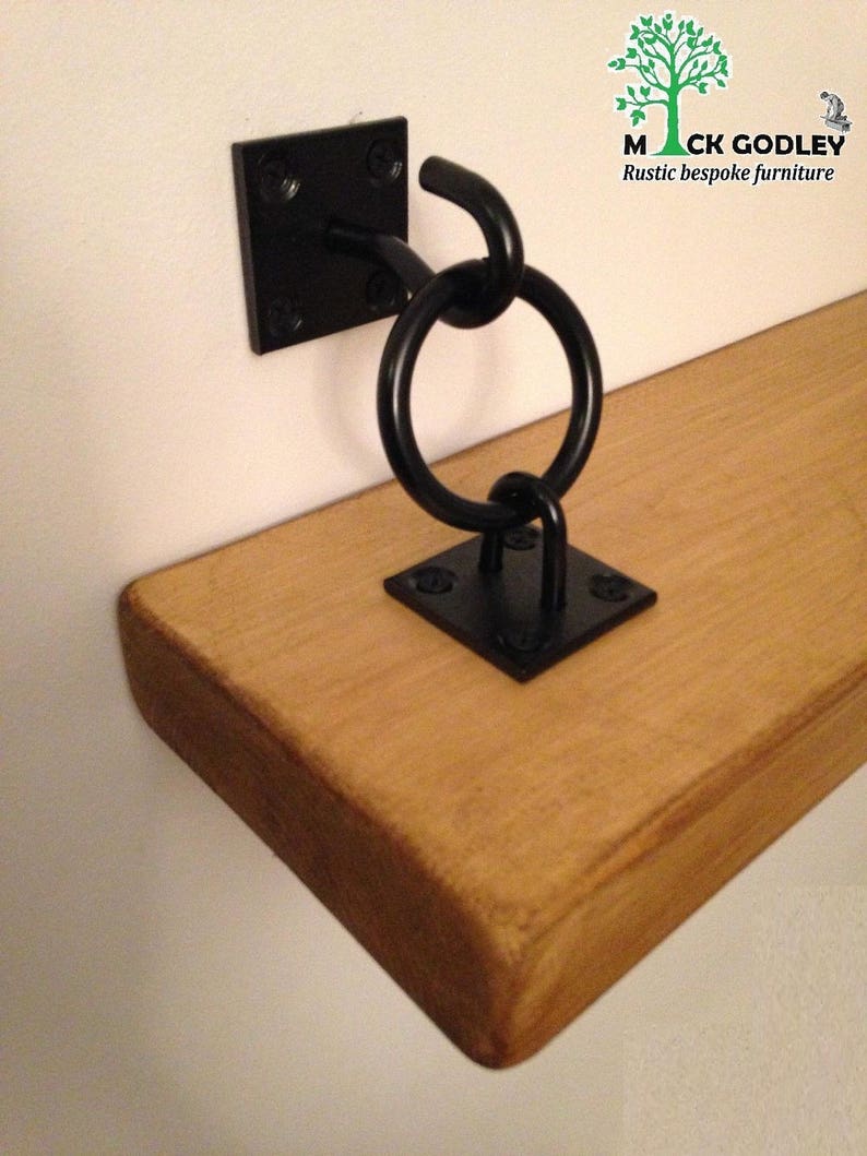 Rustic Steel Unique Black Floating Shelf Brackets 2 x 2 Etsy