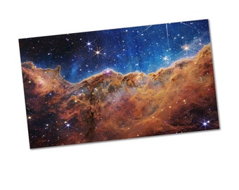 Cosmic Cliffs in the Carina Nebula from NASA’s James Webb Space Telescope Poster Print