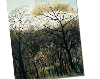 Rendezvous in the Forest by Henri Rousseau Poster Print