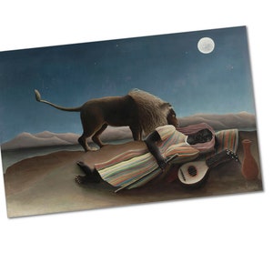El gitano dormido (La Bohémienne endormie) De Henri Rousseau Impresión de póster