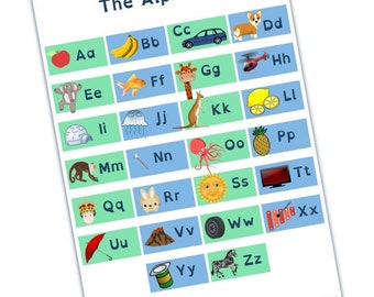 Alphabet Poster, Letters A-Z Wallchart
