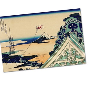 Toto Asakusa Honganji by Katsushika Hokusai (1760-1849) - Japanese Poster Print