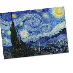 The Starry Night (1889) by Vincent Van Gogh - Poster Print
