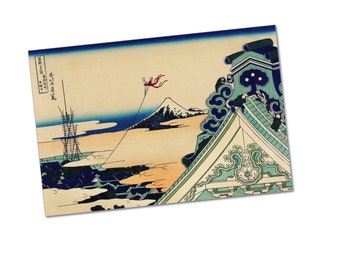 Toto Asakusa Honganji by Katsushika Hokusai Poster Print