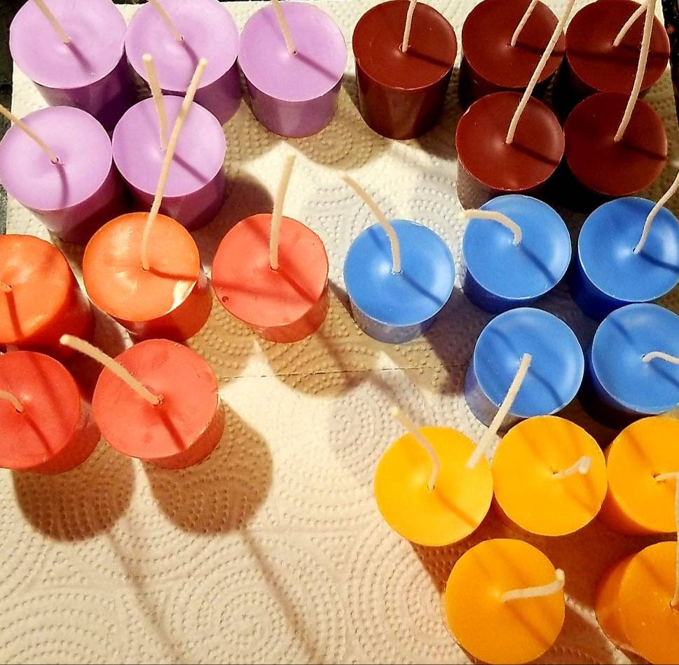 Highly Scented Votive Candles Set of 5 Candles Etsy