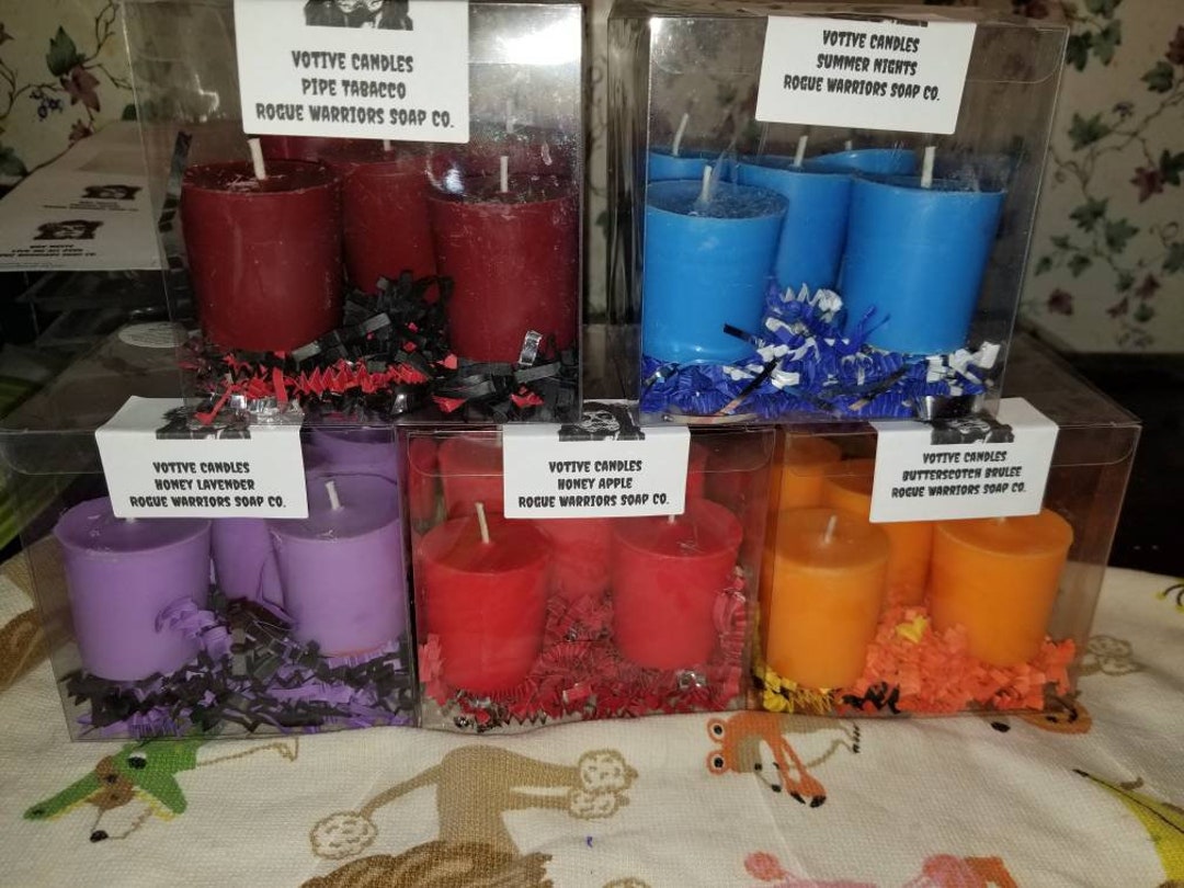 Highly Scented Votive Candles Set of 5 Candles Etsy