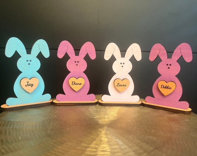 Easter Bunny Statuettes, perfect for home display or fun place settings at your Easter table.  Order now in time for Easter delivery.