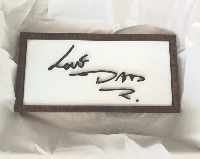 Capture Your Father's Handwriting in a Special Way for Easter! Send Us His Notes, Cards or Drawings & Create a Unique Gift