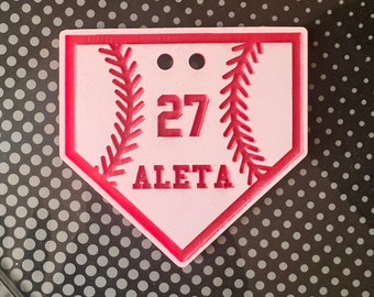 Personalized Baseball Bag Tag