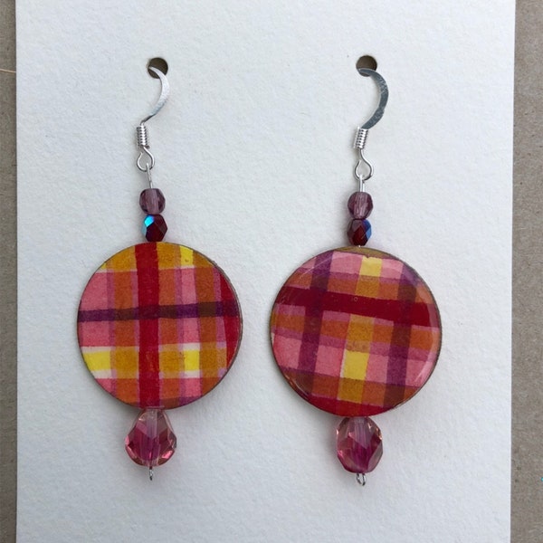 Watercolor Paper Earrings Etsy