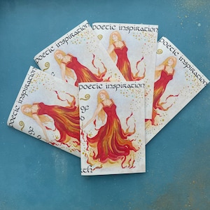 Carte The Goddess (Brigid), 5 cartes de voeux vierges, fabriquées en Irlande