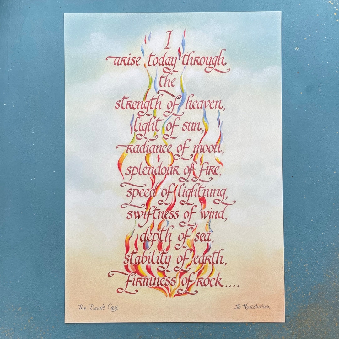 The Deer’s Cry, St. Patrick's Breastplate, Old Irish Prayer - Fine Art ...