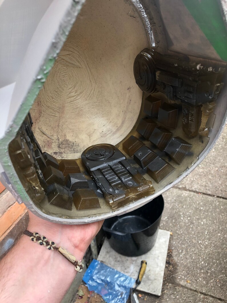 Mandalorian helmet interior Etsy