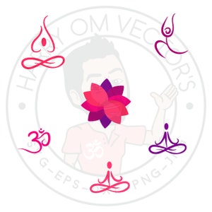 Yoga Stick Figure Vectors, SVG DXF Pour Silhouette Cameo Ou Cricut, Yoga, Om, Méditation, Salutation au Soleil, Illustration de Spiritualité