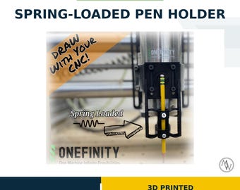 Onefinity CNC Pen Marker Holder, Spring Loaded 3D Printed PLA - Etsy