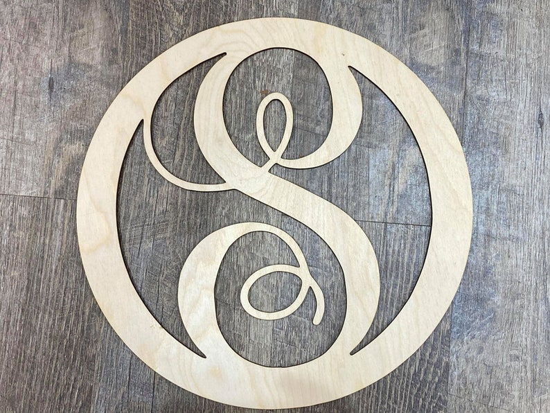 Letter S Monogram SVG and JPG. Perfect For Shirts, Laser Cutters, CNC Machine and Vinyl Cutters image 3