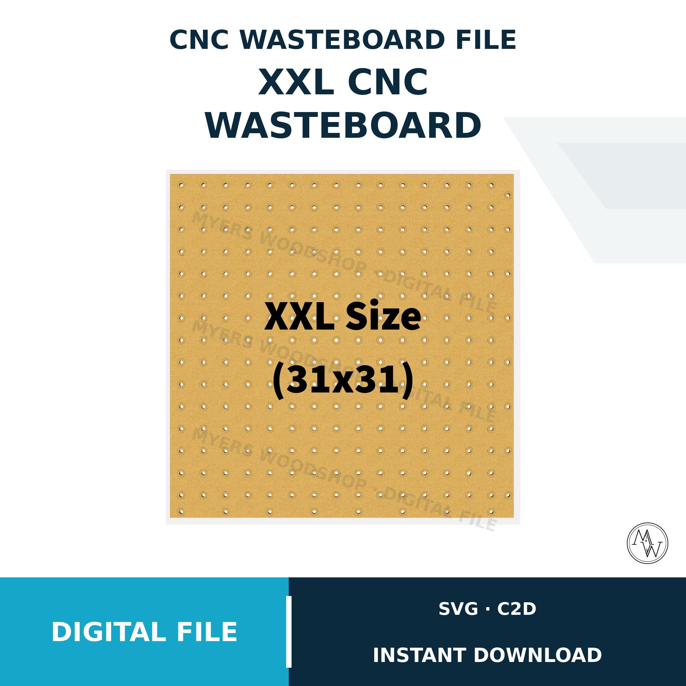 mamecoページ XXL CNC Wasteboard SVG and C2D Files for Shapeoko and Onefinity - Etsy
