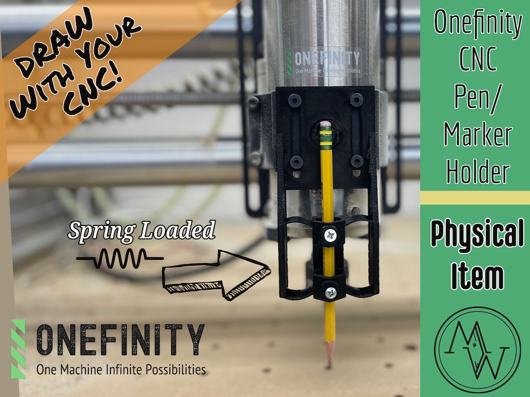 Onefinity CNC Pen, Pencil, or Marker Holder. Turn Your CNC Into A HUGE