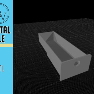 SawStop Table Saw Utility Drawer, 8", Great For Pencils And Marking Tools. Perfect For Woodworkers. 3D .STL FILE ONLY