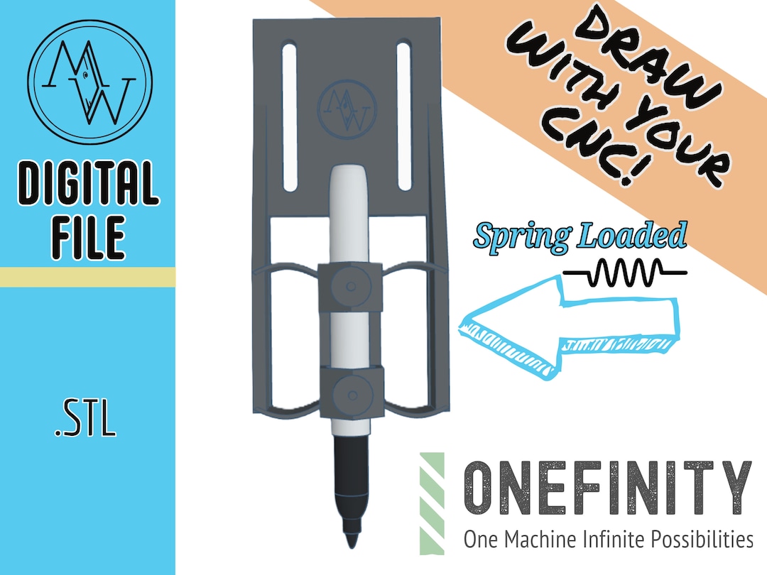 Onefinity CNC Pen, Pencil, or Marker Turn Your Cnc Into A