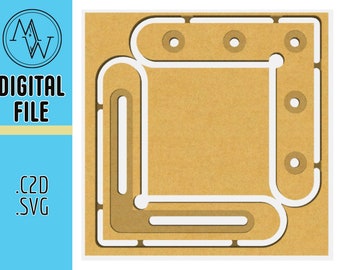 Universal CNC L Shaped Clamps. One 5 Hole And One Sliding Bolt Hole Pattern.  Compatible With Shapeoko, X-Carve, Other CNC&#39;s - .c2d and .svg