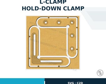 CNC L-clamp SVG and C2D Files for Shapeoko and X-carve - Etsy