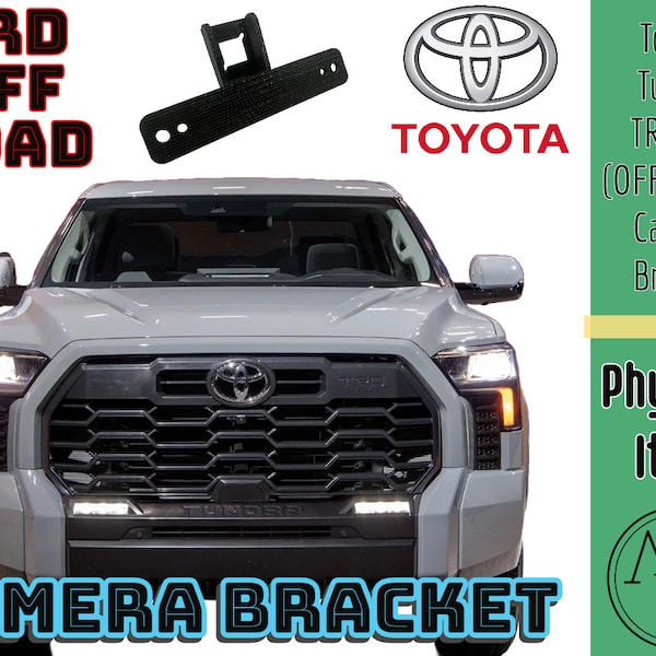 2022/2023+ Tundra trd or off road Grill Camera BRACKET. Does NOT include Grill Convert 3rd gen Toyota Tundra to a trd or grill. Brand New!