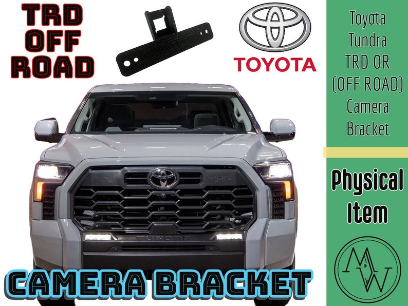 2022/2023 Tundra trd or off road Grill Camera BRACKET. Does NOT include Grill Convert 3rd gen Toyota Tundra to a trd or grill. Brand New image 1