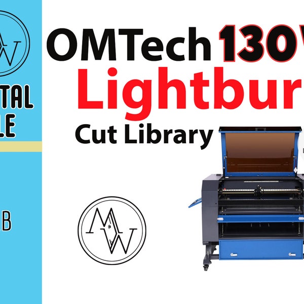 OMTech 130w CO2 Laser Lightburn Cut Library! All the settings already premade for you! No more guessing! One click download.  Easy to import