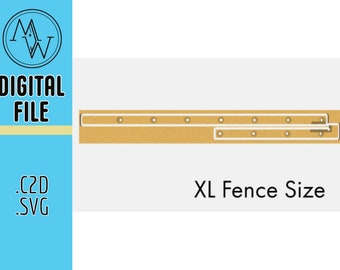 CNC Wasteboard xl Fence File. Create A Constant X,Y, Zero Spot. Shapeoko, X-Carve, other Hobby CNC (XL size). .svg and .c2d Files Included.