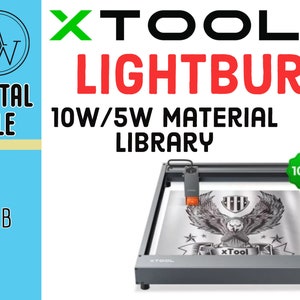 XTool D1 Laser Lightburn Cut Library 5/10w All the settings already premade for you No more guessing One click download. Easy to import image 1