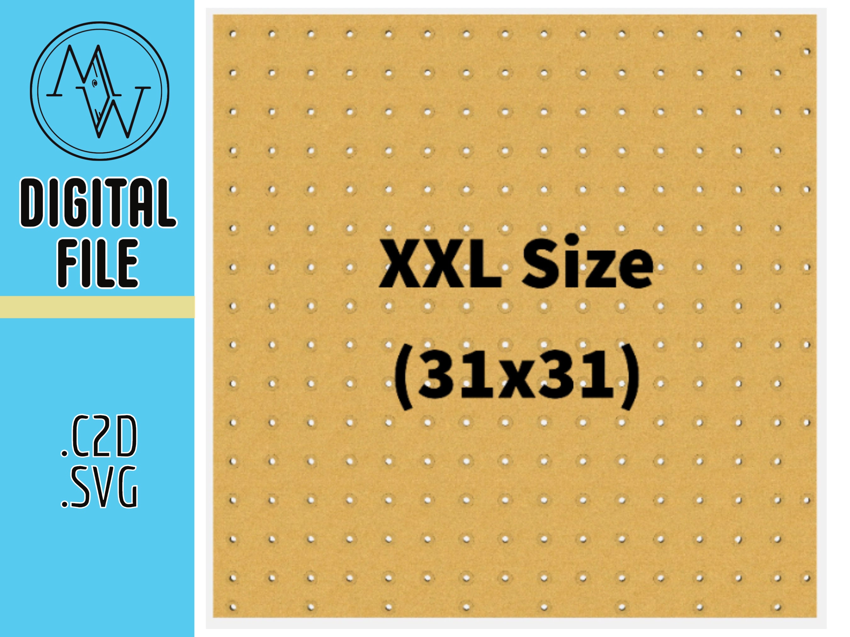 CNC Wasteboard File, XXL (31x31), Shapeoko, X-carve, Onefinity