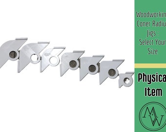 Woodworking Corner Router Radius Jig.  Create perfect corners. Router template. Select your size from 2.5"- .5".