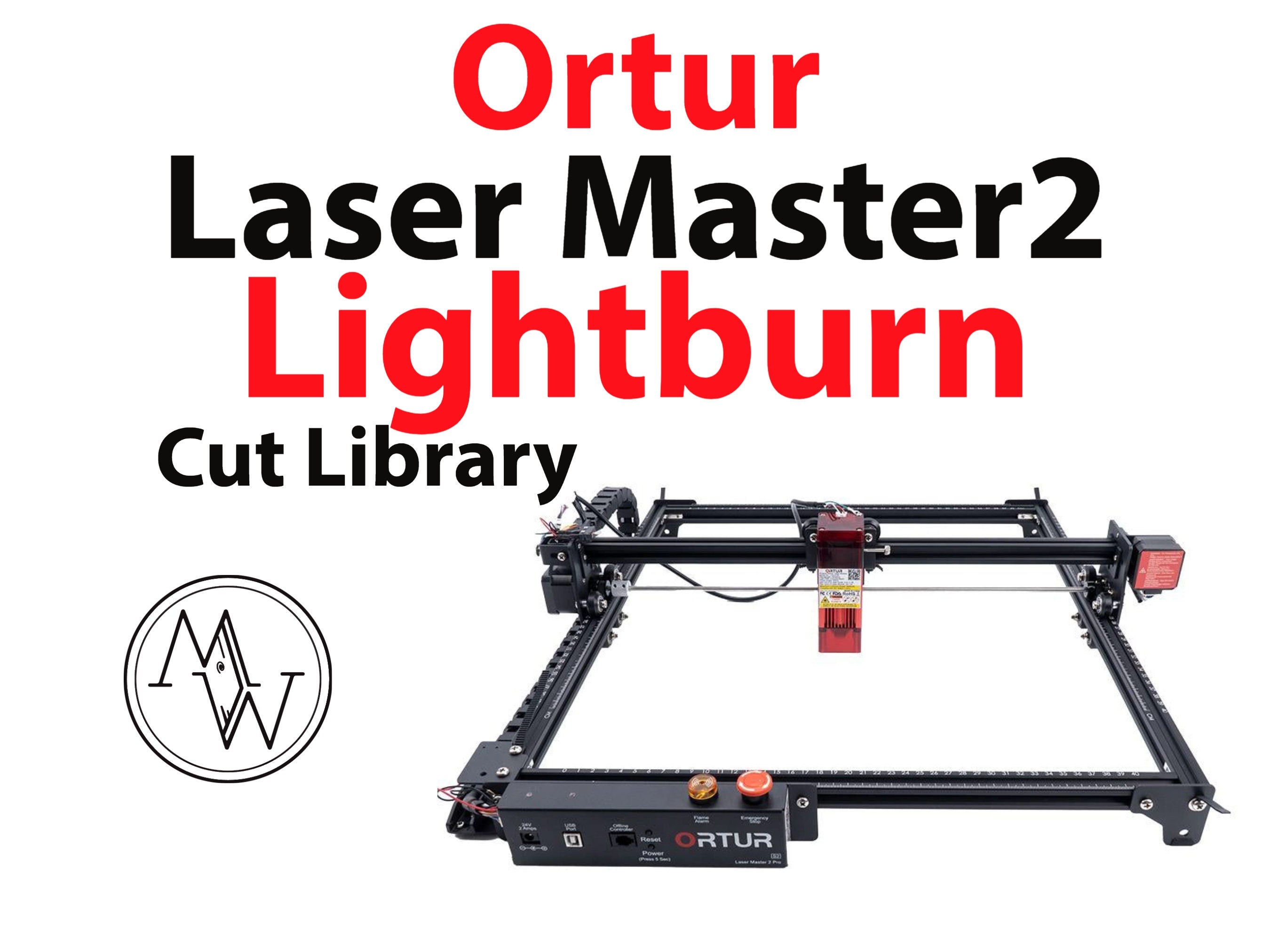 ORTUR Laser Master 2 Laser Lightburn Cut Library All the Etsy