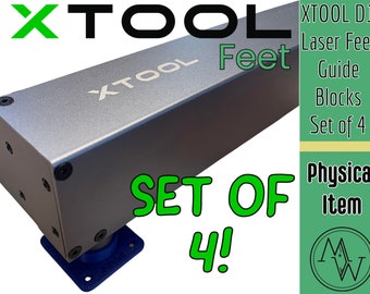 XTool D1 10w/5w Laser Feet Guide Blocks SET OF 4 Keep your laser secure with these guide blocks  A MUST for consistent cuts! Great for grids