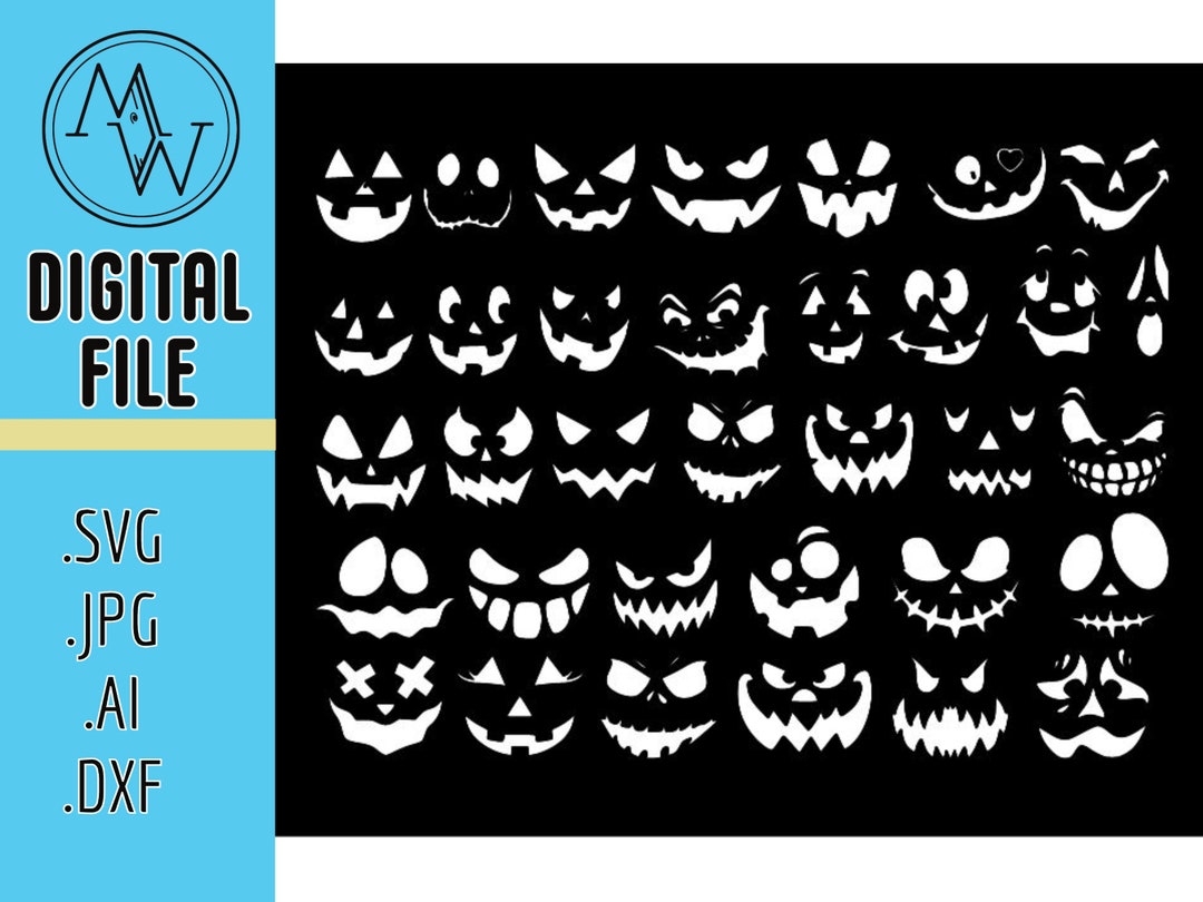 34 Halloween Pumpkin Faces Jack O Lantern Faces Pumpkin Face