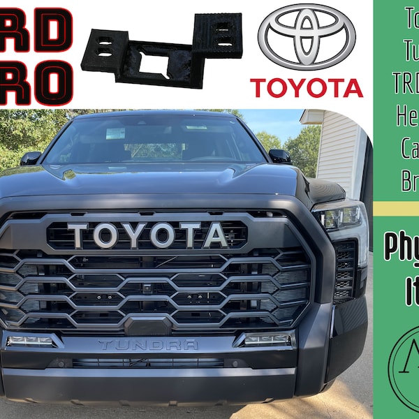 2022/2023 Tundra / 2023 Sequoia TRD Pro Grill Camera BRACKET. Does NOT include Grill Convert 3rd gen Toyota Tundra to a trd grill. Brand New