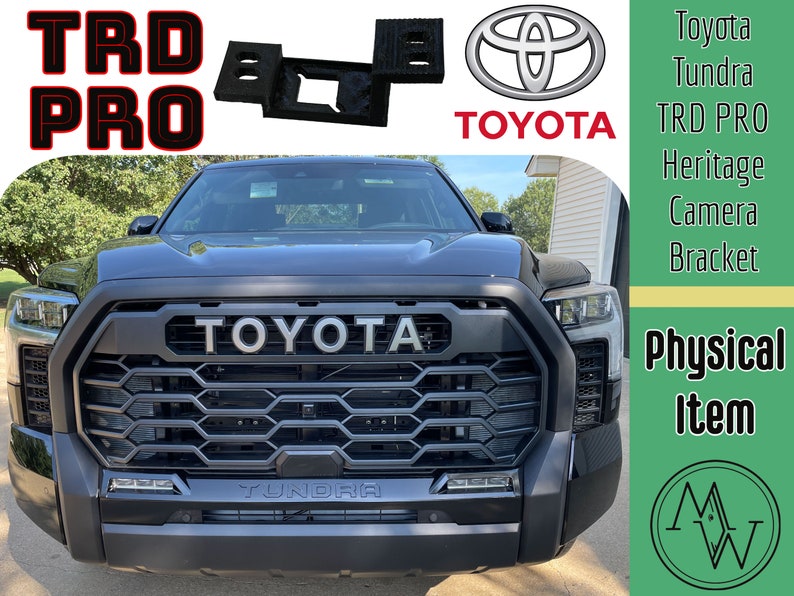 2022/2023 Tundra / 2023 Sequoia TRD Pro Grill Camera BRACKET. Does NOT include Grill Convert 3rd gen Toyota Tundra to a trd grill. Brand New image 1