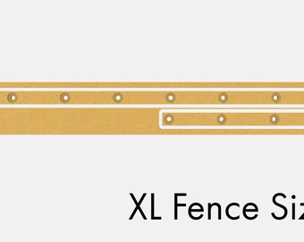XL CNC Wasteboard Fence File, Shapeoko, X-carve (.svg and .c2d